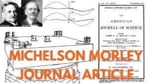 Read more about the article Michelson Morley research paper journal article